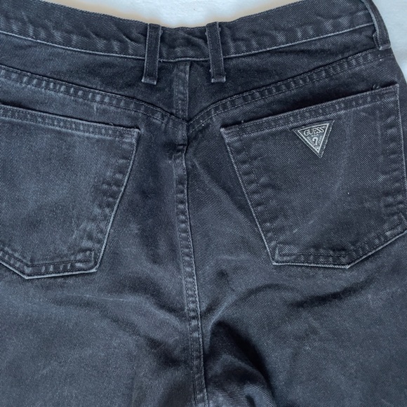 Vintage 80s Guess Jeans Black 28 - Picture 3 of 13